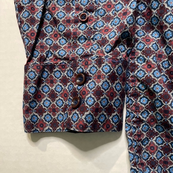 Age of Wisdom Shirt Mens Size XL Long Sleeve Button Up Flip Cuff Diamond Pattern - Picture 13 of 14
